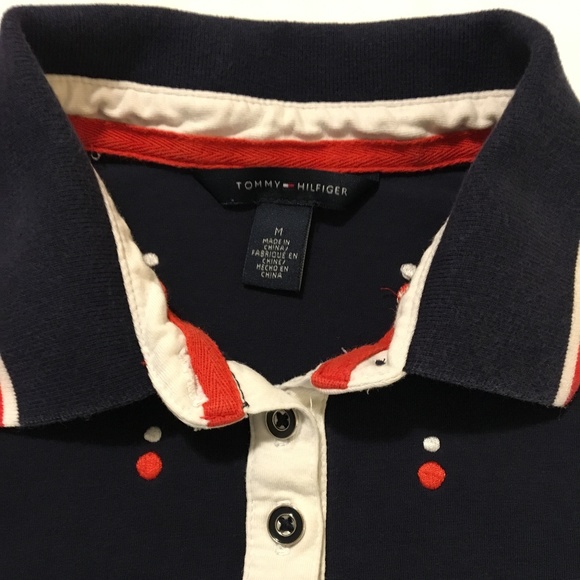 Tommy Hilfiger Navy Women's Polo - Picture 3 of 3